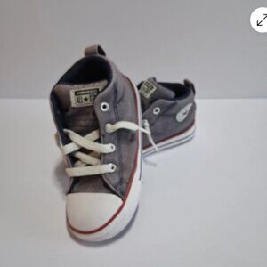 Converse Kids High Top Shoes Sz 10 Denim Look All Star‎ Classic - Good Cond